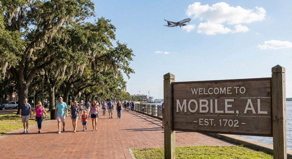 Cheap Business Class Flights to Mobile, AL