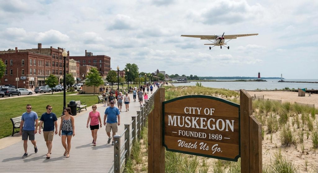 Cheap Business Class Flights to Muskegon, MI